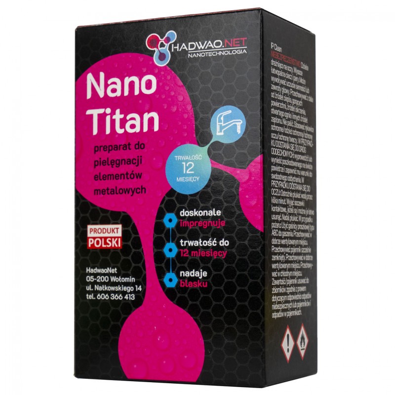 preparat do pielegnacji elementow metalowych nano titan 50 ml 1