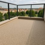 Kamienny dywan na balkonie