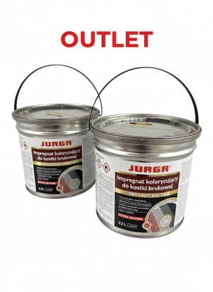 Outlet Jurga impregnat koloryzujący do kostki brukowej i betonu Jasny Szary 2.5l