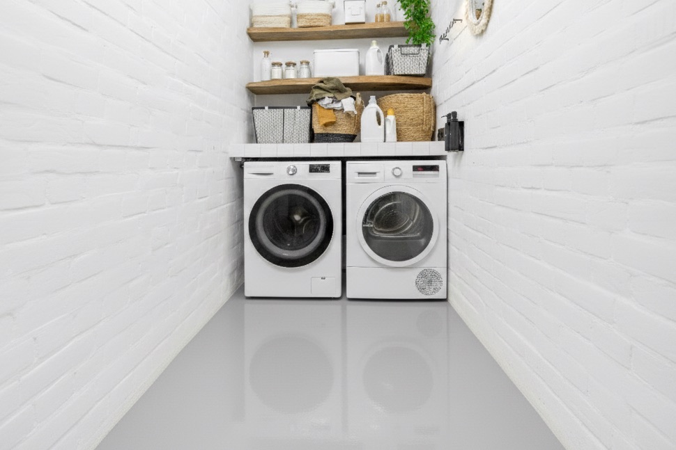 Realizacja posadzki Aquaplast 200 - pralnia