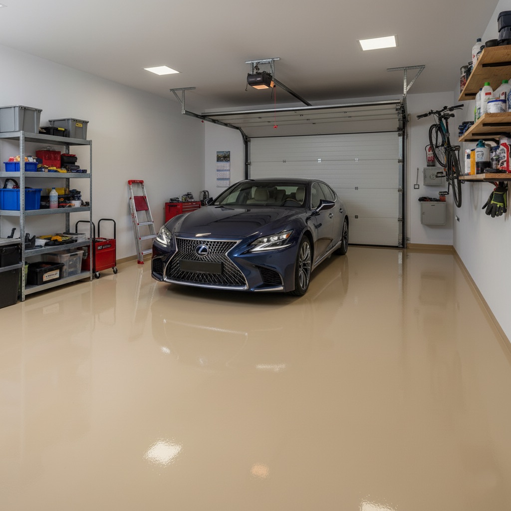 Realizacja posadzki Aquaplast 200 - garaż